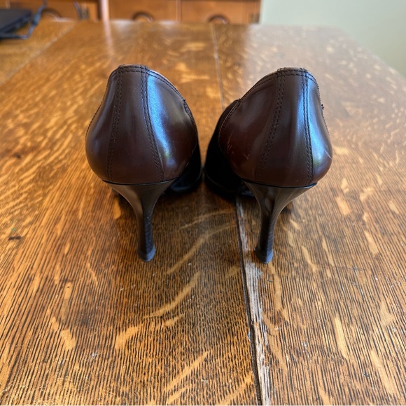 Vintage Donald J Pliner Unique Alligator Fabric Heeled Shoe - Picture 6 of 6